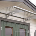 Door Canopy with Unbreakable Polycarbonate Filling and Integrated Aluminum Gutter
